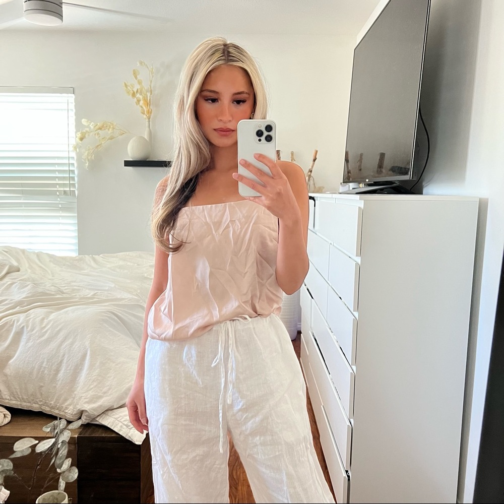 ASOS Light Pink Rhinestone Top  US Size 2